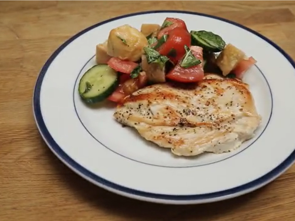 Grilled Chicken With Panzanella