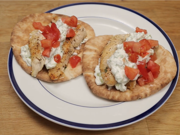 Chicken Souvlaki With Tzatziki Sauce