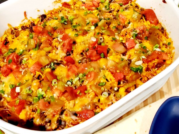 Ground Chicken Taco Bake