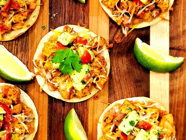 Chicken Tostadas