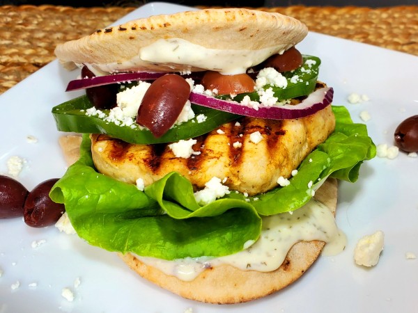 Greek Chicken Burger