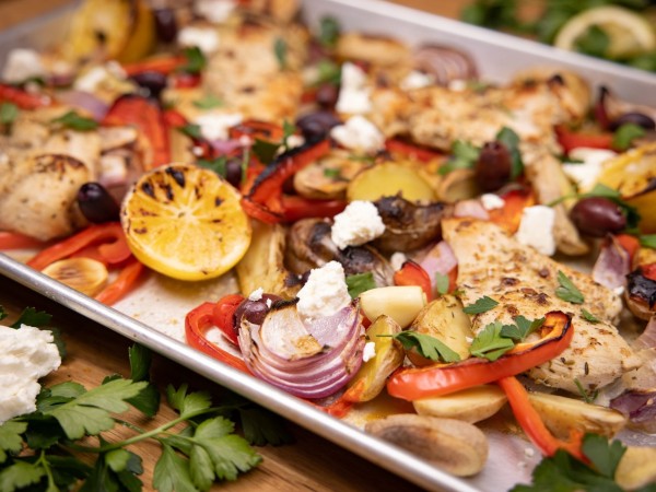 Sheet Pan Greek Chicken and Vegetables