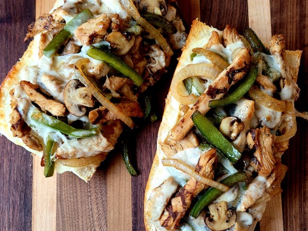 Chicken Philly Cheesy Bread