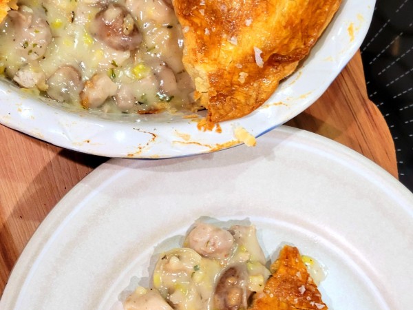 Chicken, Leek and Mushroom Pie