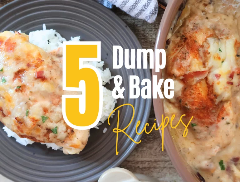 5 Easy Dump And Bake Chicken Dishes Featured Image