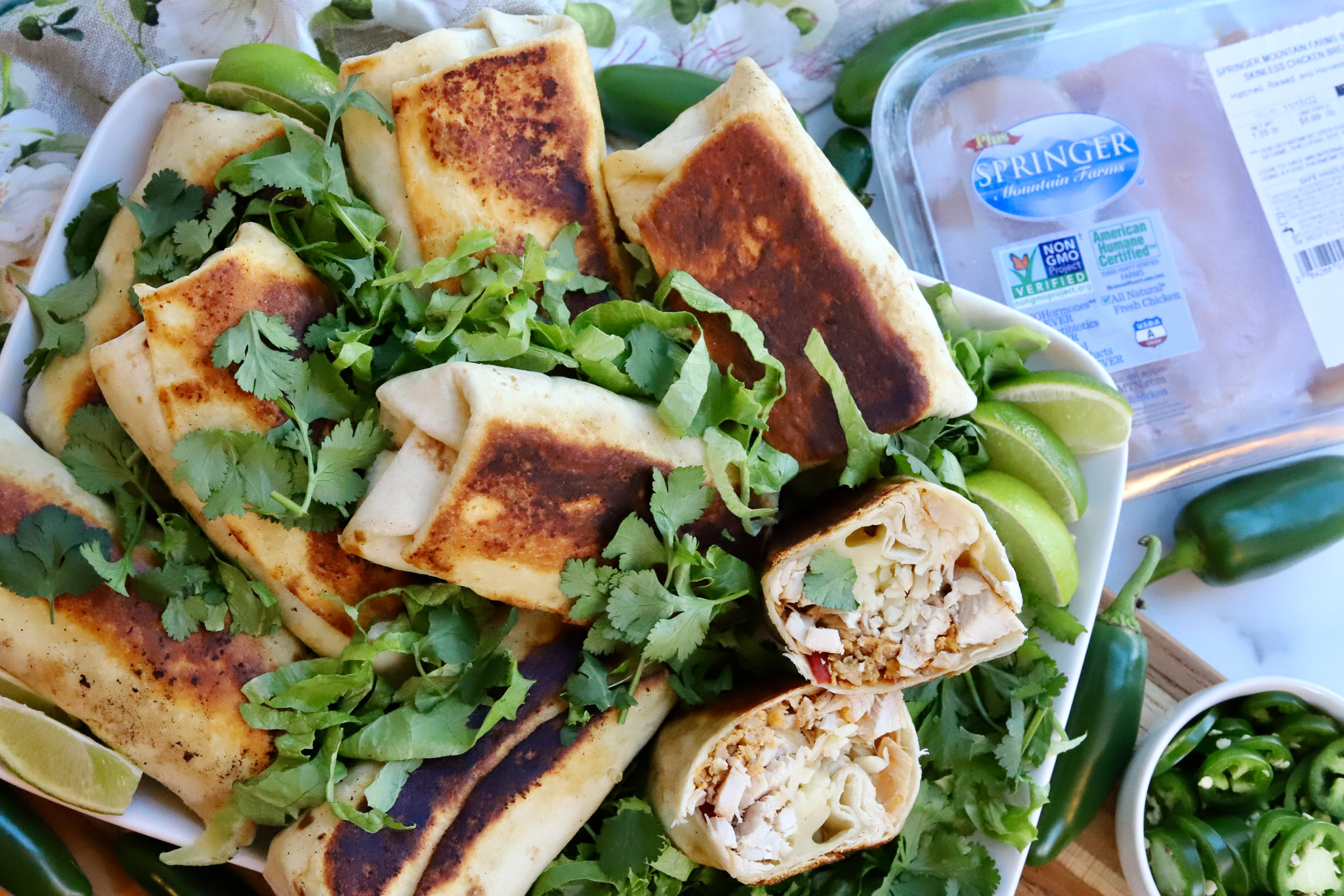 Freezer Breakfast Chicken Burritos