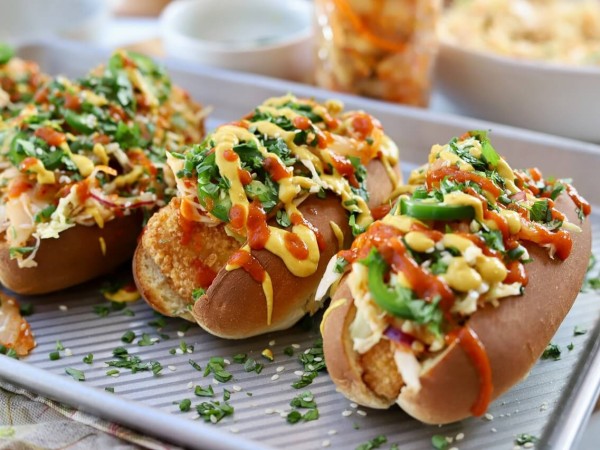 Crispy Chicken Korean Bird Dogs