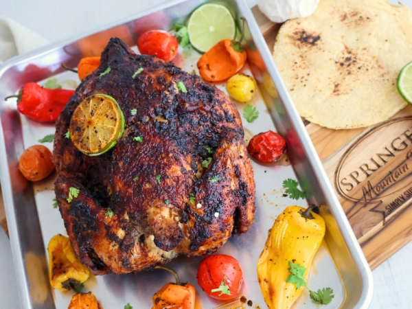 Air Fryer Rotisserie Chicken Fajitas