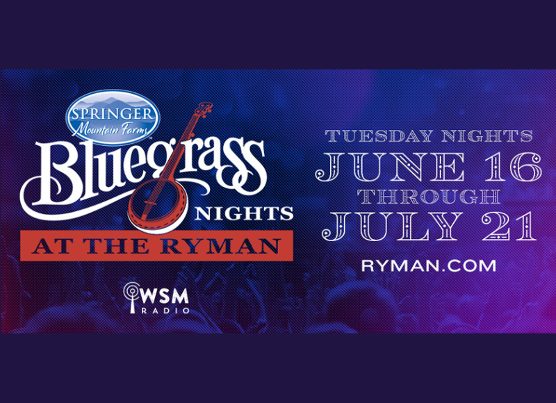 Springer Mountain Farms Sponsors the 33rd Season of Bluegrass Nights at the Ryman - article image