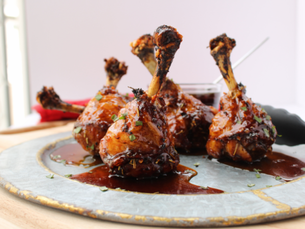 Bourbon Chicken Drumstick Lollipops