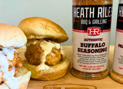 Buffalo Chicken Meatball Sliders With Parmesan Garlic Aioli