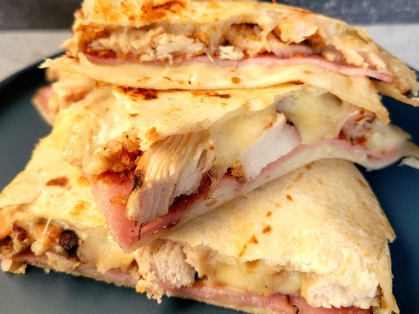 Chicken Cordon Bleu Quesadillas