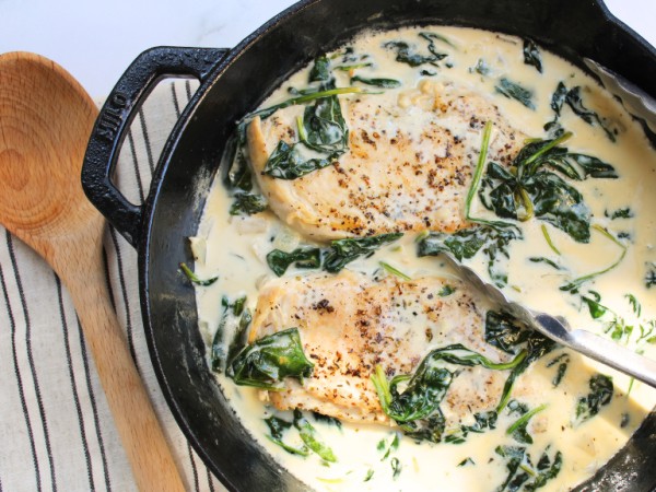 Creamy Chicken Florentine