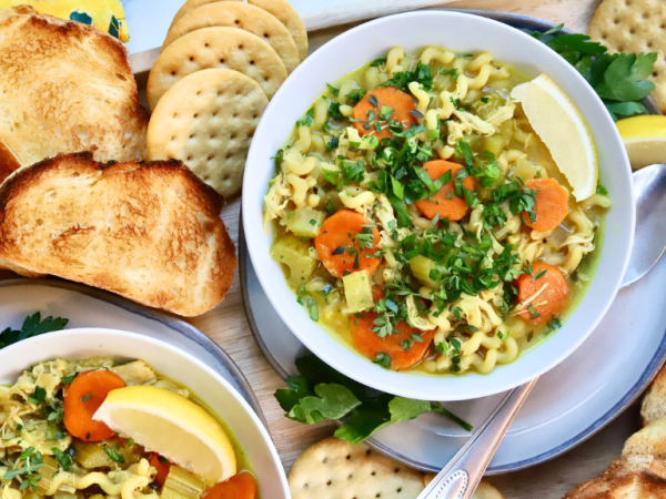 Easy Chicken Noodle Soup With Lemon And Thyme