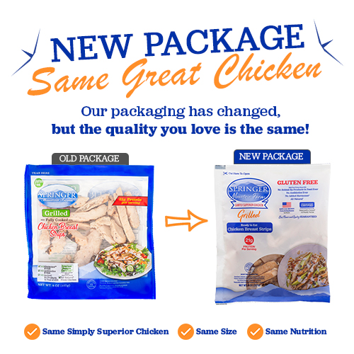 Fresh, Grilled, Fully Cooked Breast Strips