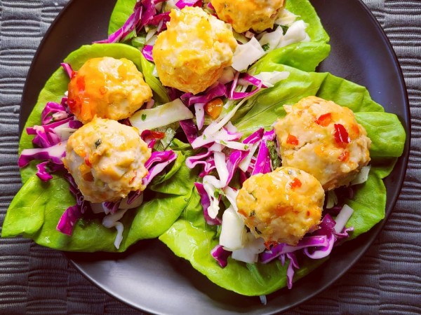 Thai Meatball Lettuce Wraps