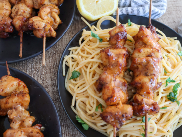 Lemon Butter Chicken Skewers