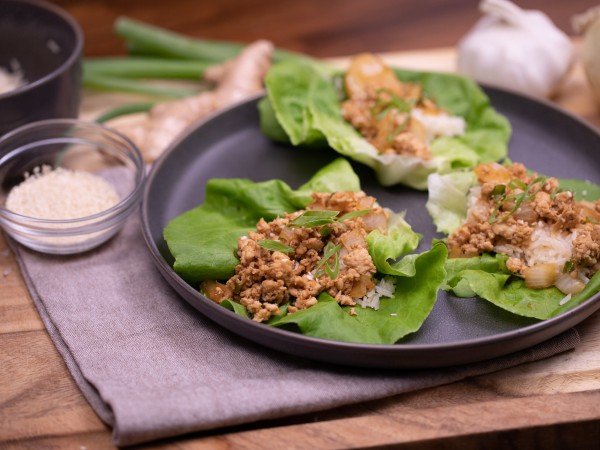 Ground Chicken Lettuce Wraps