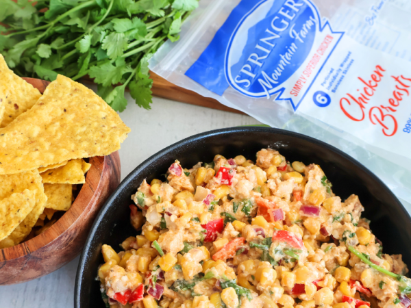 Mexican Street Corn Chicken Dip