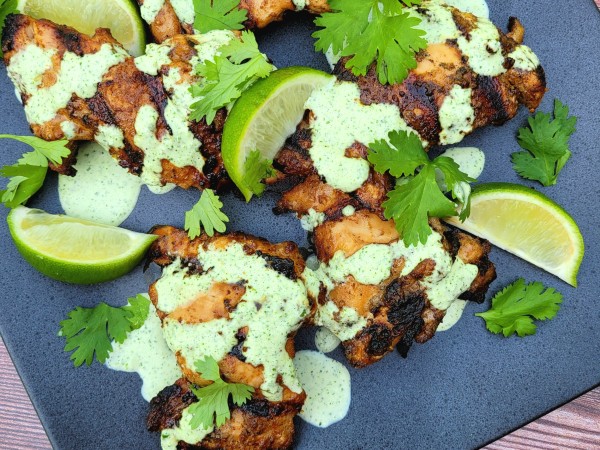 Peruvian Grilled Chicken with Jalapeno-Cilantro Sauce