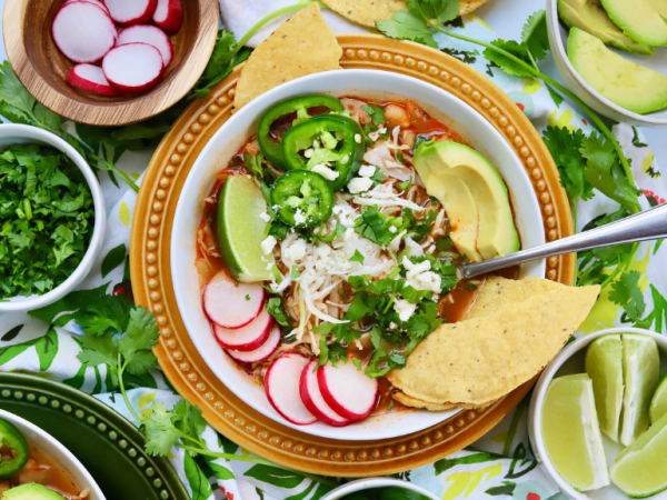 Pozole Rojo With Chicken