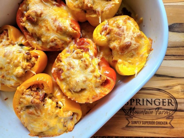 Chicken Taco Stuffed Peppers