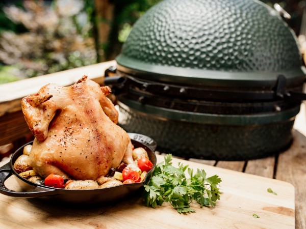 Whole Roasted Chicken with Summer Vegetables