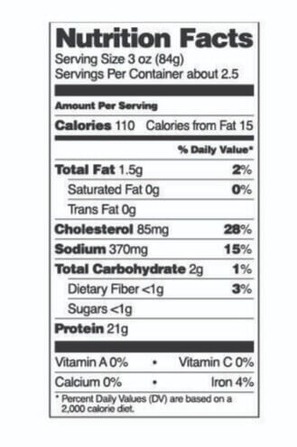 Nutrition Facts