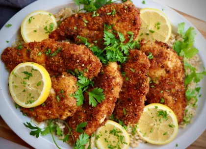 CRISPY LEMON PEPPER CHICKEN